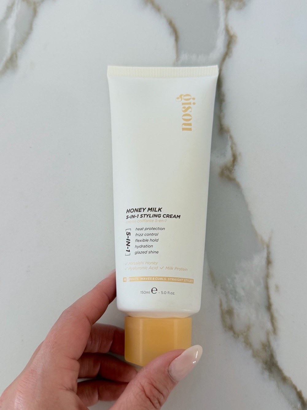 Gisou Honey Milk 5-in-1 Heat Protectant Styling Cream